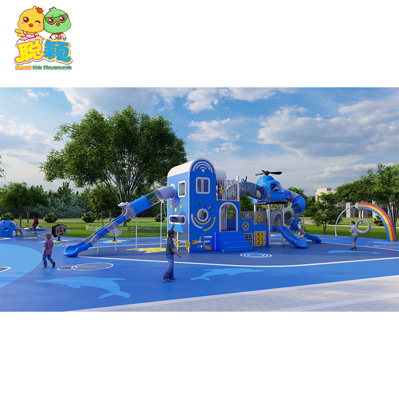 Children outdoor playground big slides for sale park kids climbing equipment