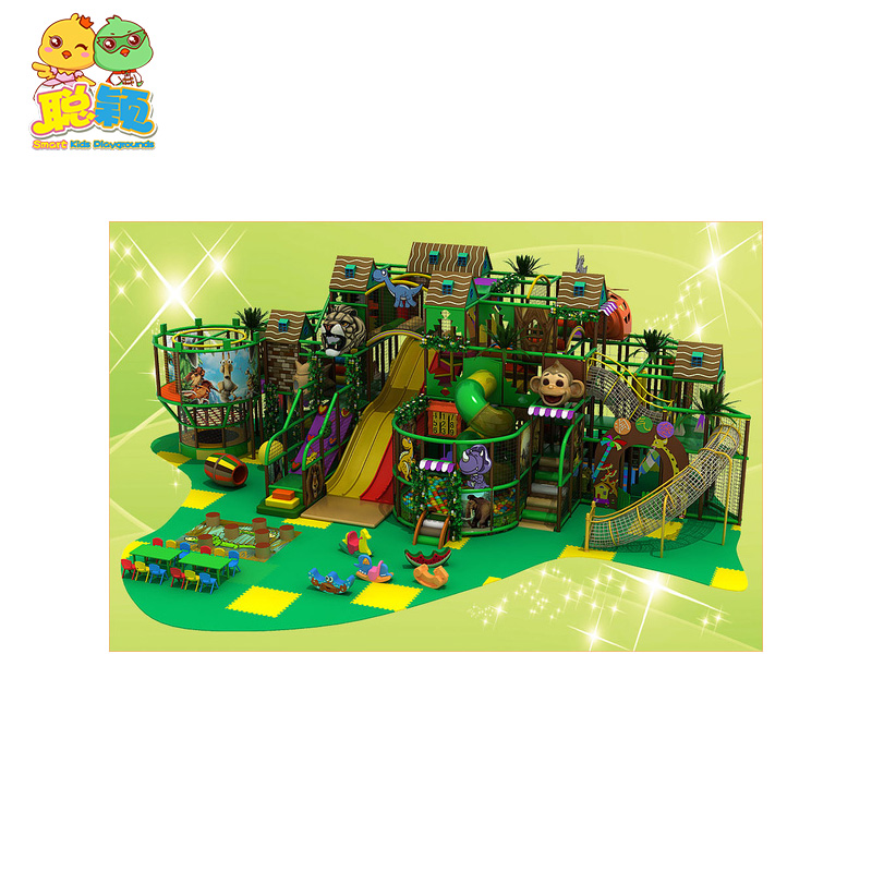 Rainforest jungle-themed indoor playground plastic stainless steel  SKP