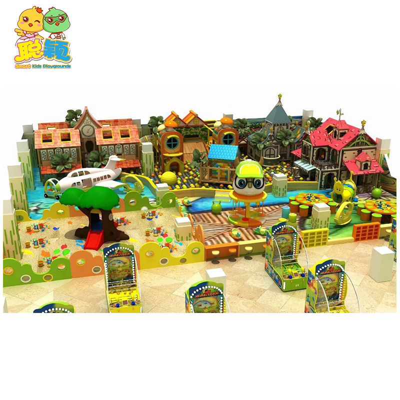 Rainforest jungle-themed indoor playground plastic stainless steel  SKP