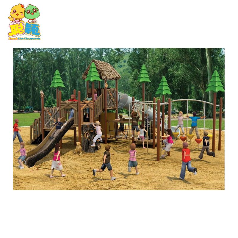 Kids outdoor playground plastic slides Jungle Series SKP-1810272