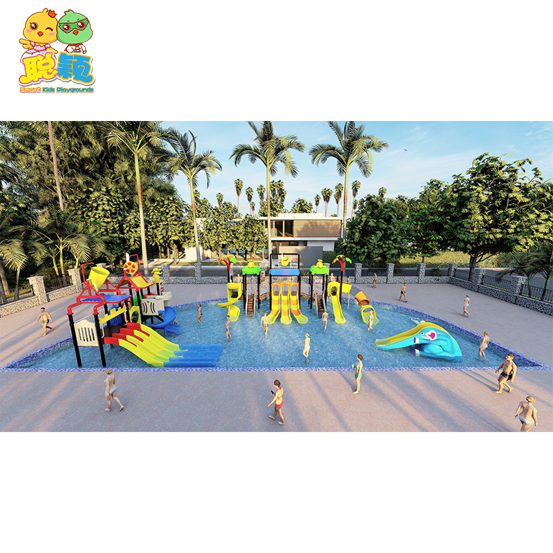 Children water park equipment play slide for sale SKP-1811023
