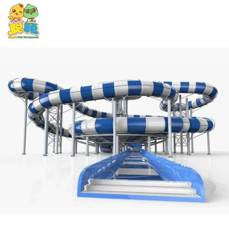 New Design Kids Outdoor Amusement Water Park Fiberglass Slide Playground Sports Equipment