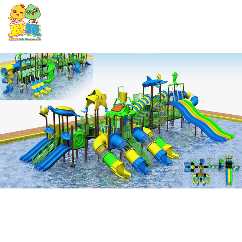 Smart Kids Playgrounds High Quality Aqua Park Water Slide Equipment For Resort