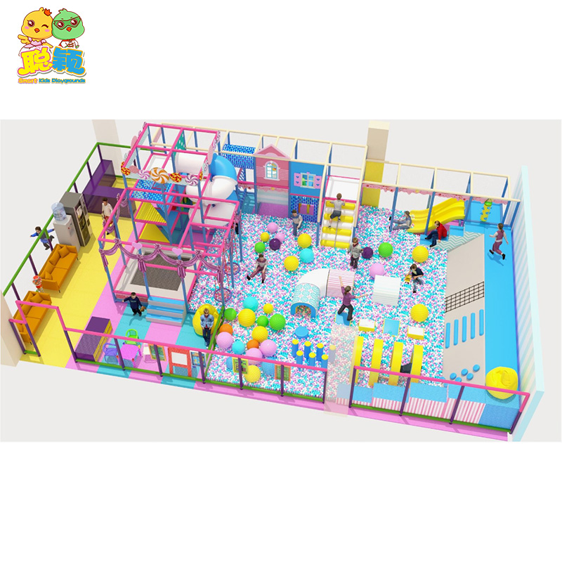Multi-functional Trampoline Big Slide Kids Soft Play Indoor Playground