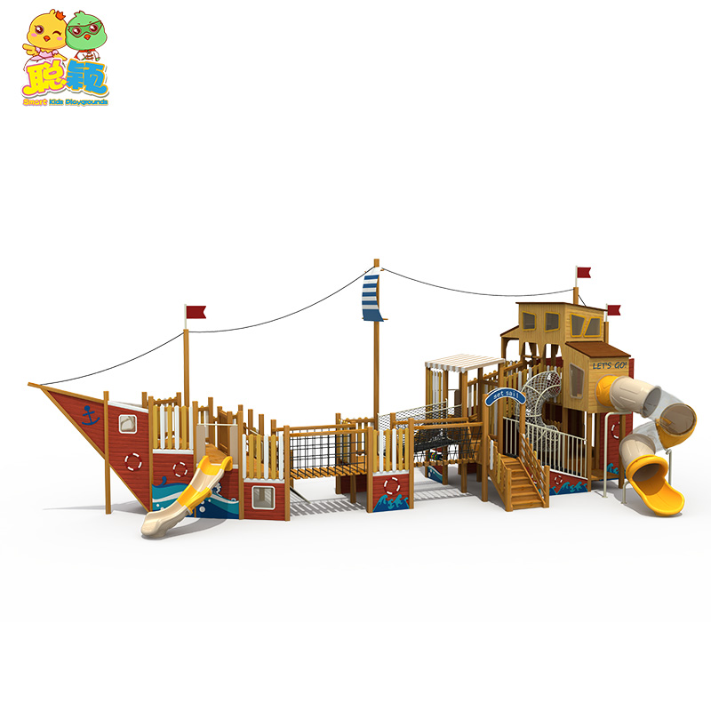 Customized Ship Theme Factory Wholesale Outdoor Playground Equipment Slide