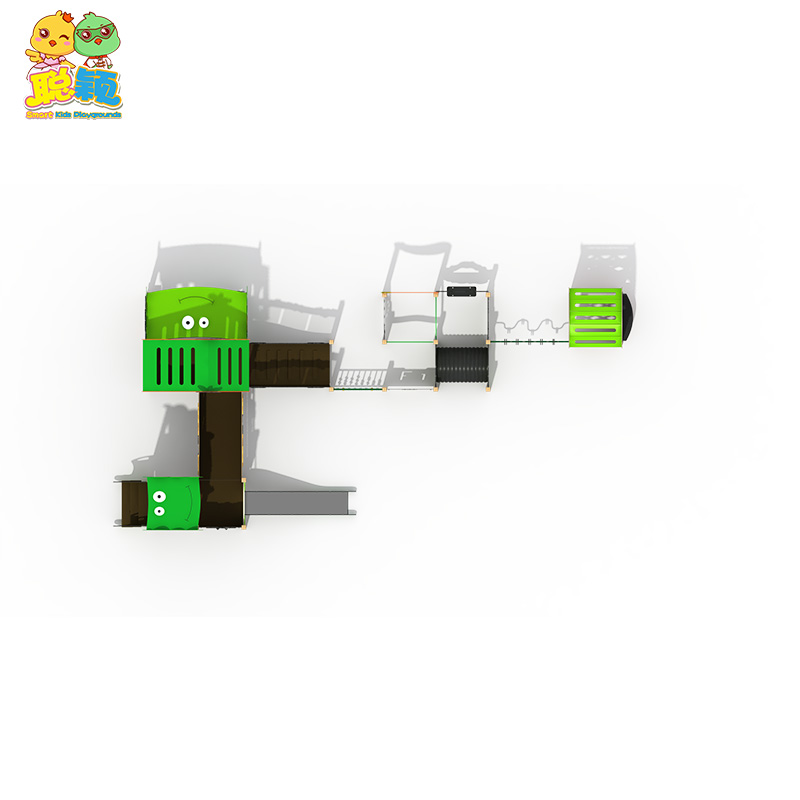 Kids Amusement Park High Standard PE/HPL Outdoor Playground Equipment Slide