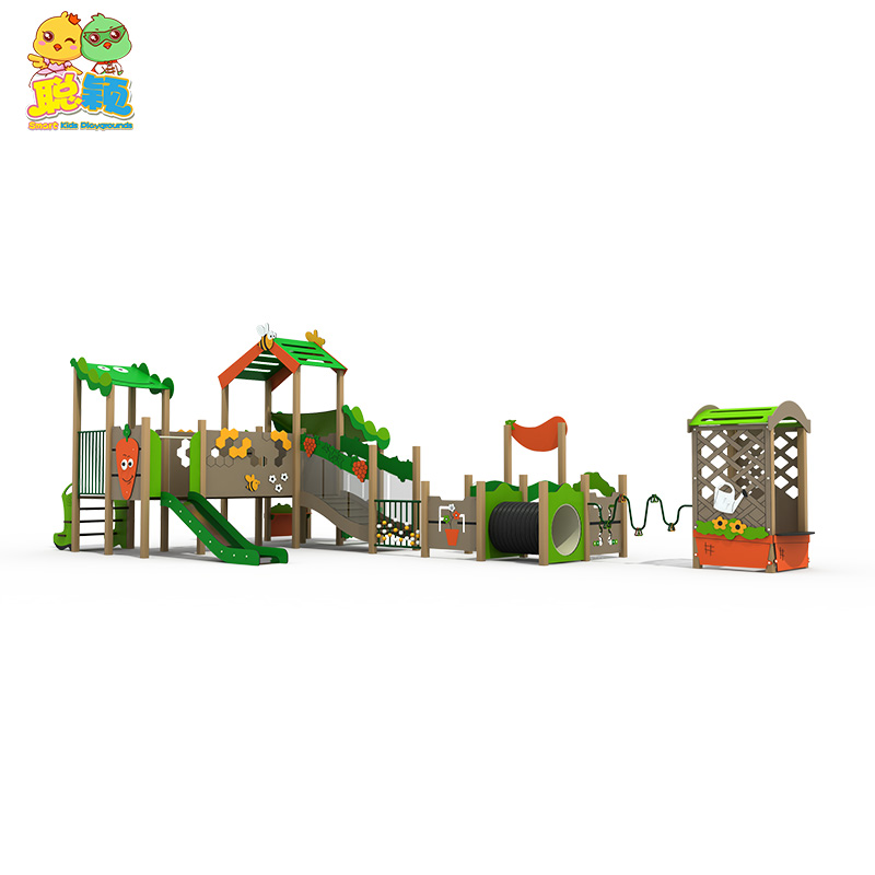 Anti-faded High Quality Amusement Park Outdoor Playground Equipment Slide
