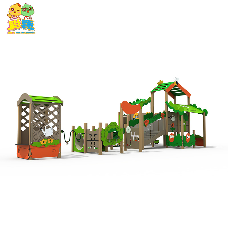 Customized Design PE/HPL Amusement Park Outdoor Playground Equipment Slide