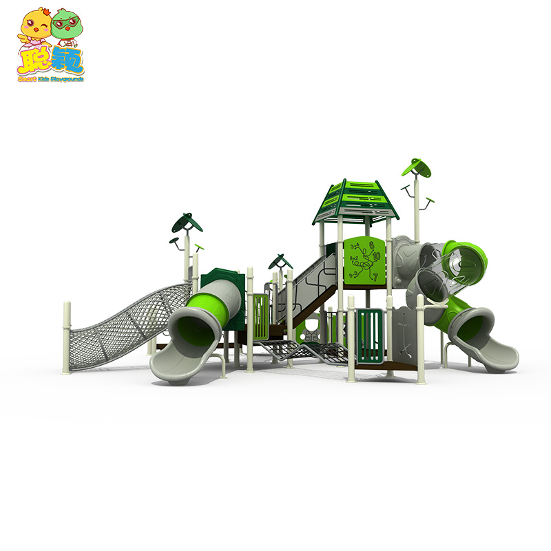 Multi-players Durable Amusement Park Outdoor Playground Equipment Slide For Kids