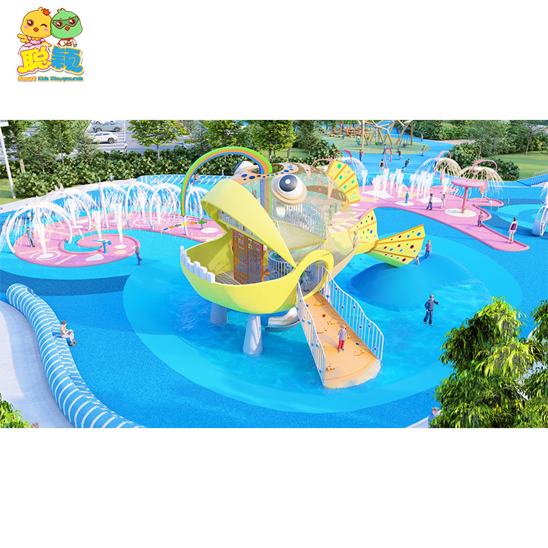 Customized Attractive Amusement Park Outdoor Playground Equipment Slide For Sale