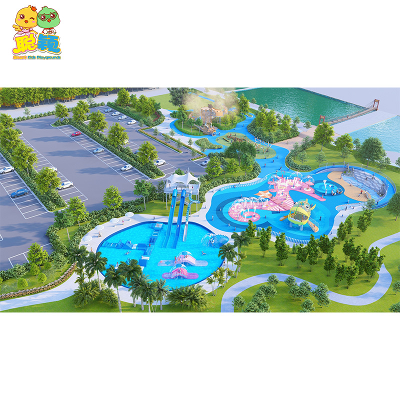 Customized Attractive Amusement Park Outdoor Playground Equipment Slide For Sale