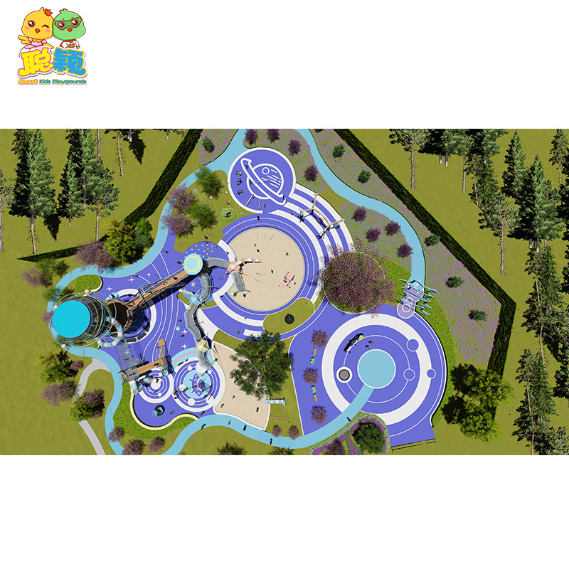 2000sqm Kid Funny Amusement Park Outdoor Playground Equipment Slide