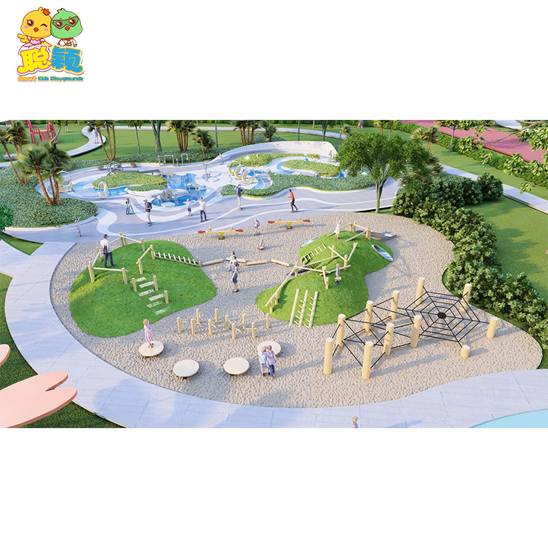 Guangzhou Factory High Standard Amusement Park Outdoor Playground Equipment Slide