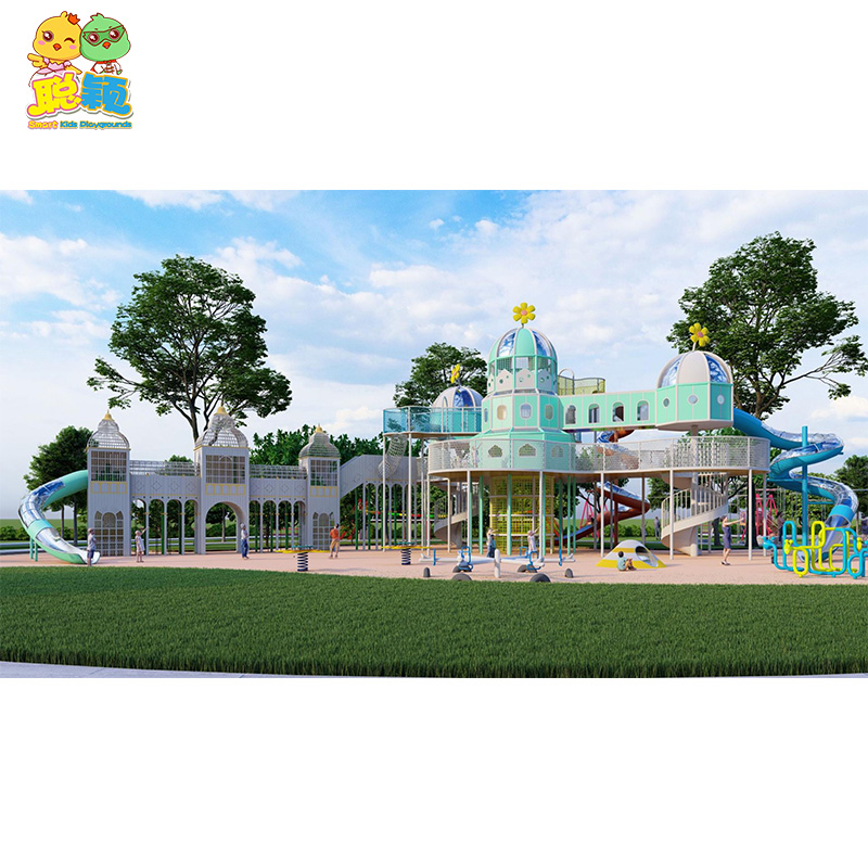 Guangzhou Factory High Standard Amusement Park Outdoor Playground Equipment Slide