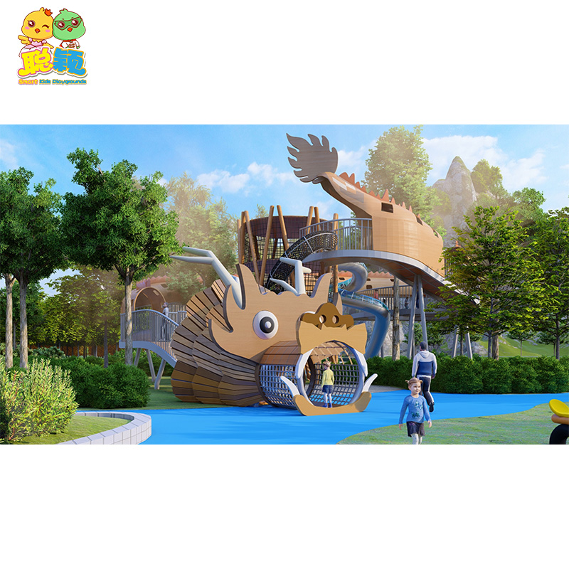 Guangzhou Factory High Standard Amusement Park Outdoor Playground Equipment Slide