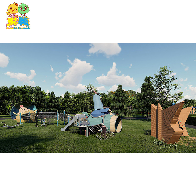 New Customized Design Outdoor Amusement Park Kids Playground Slide