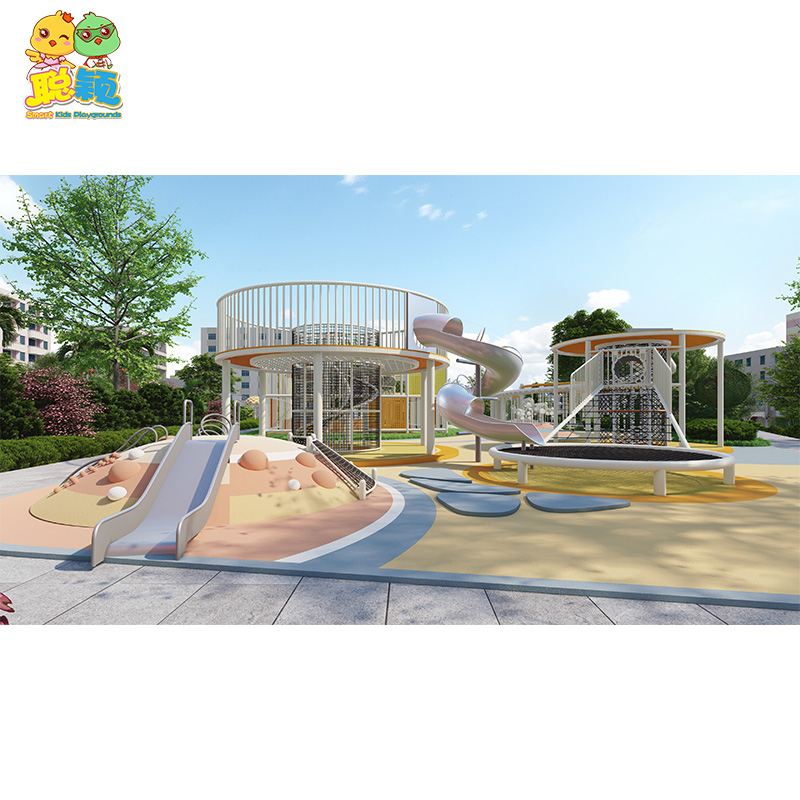 Popular Kid's Amusement Park Outdoor Playground Equipment Slide For Sale