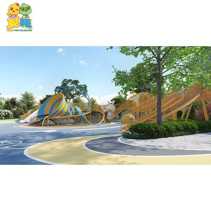 Durable Anti-High Temperature Outdoor Playground Equipment Slide For Kids