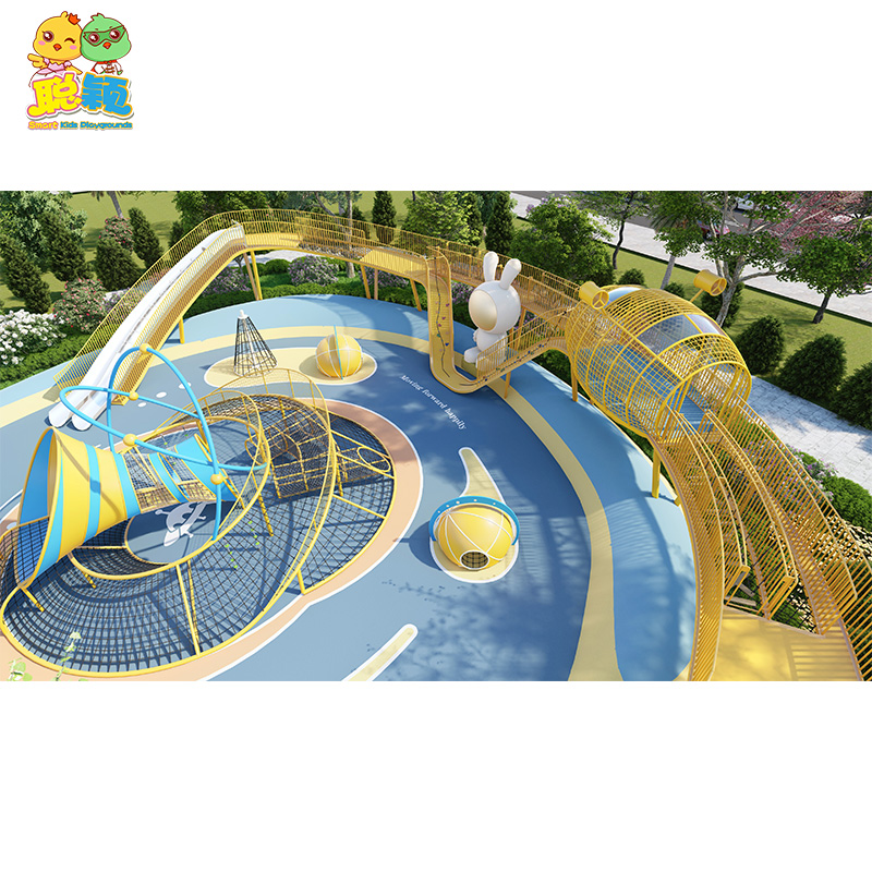 Durable Anti-High Temperature Outdoor Playground Equipment Slide For Kids