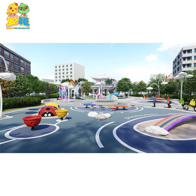 New Customized Style Amusement Park/School Outdoor Playground Equipment Slide