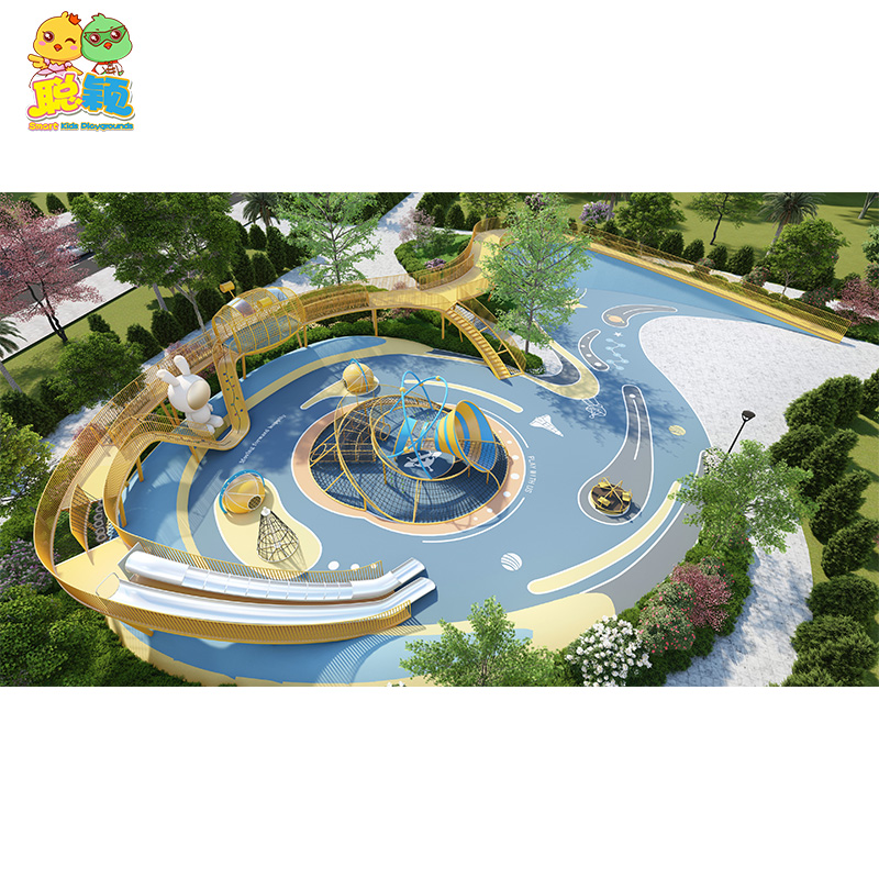 Guangzhou Factory Customizable Amusement Park Outdoor Playground Equipment Slide