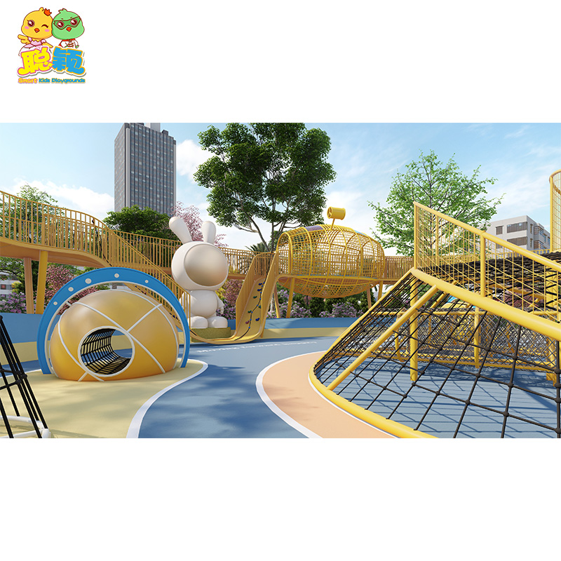 Guangzhou Factory Customizable Amusement Park Outdoor Playground Equipment Slide