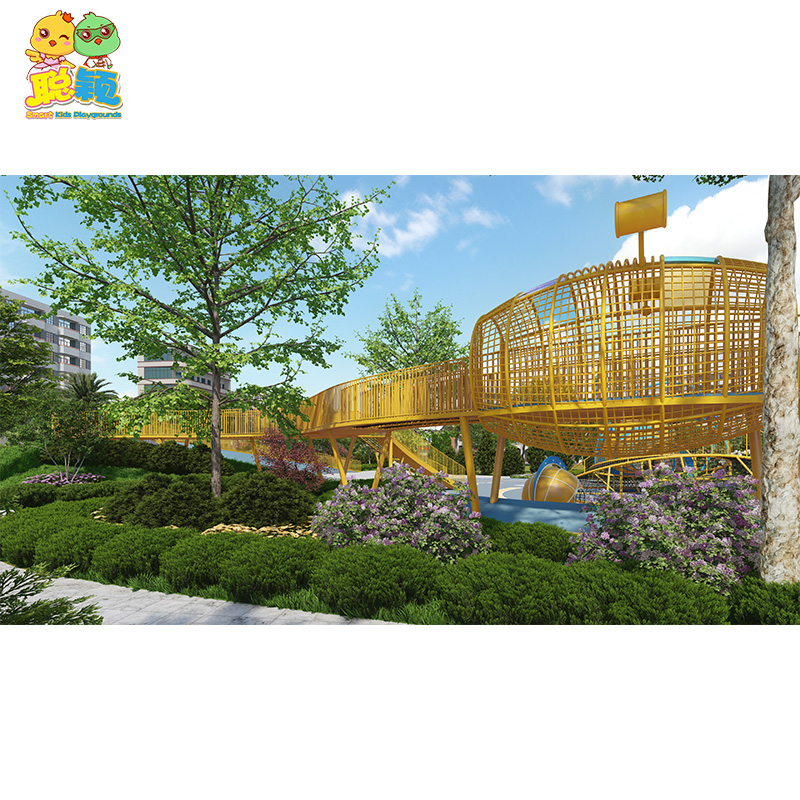 Guangzhou Factory Customizable Amusement Park Outdoor Playground Equipment Slide