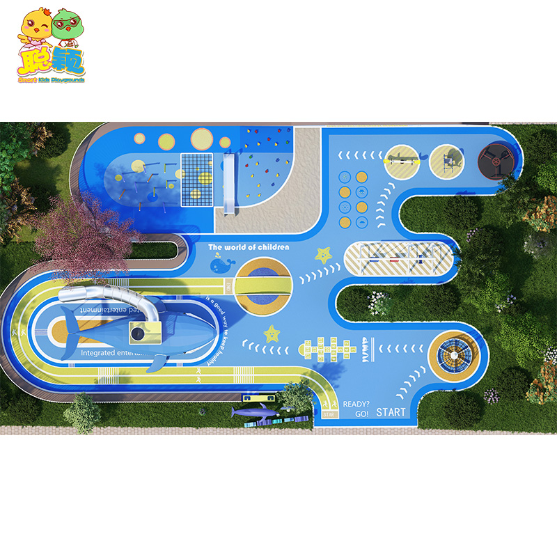 Guangzhou Factory Customizable Amusement Park Outdoor Playground Equipment Slide