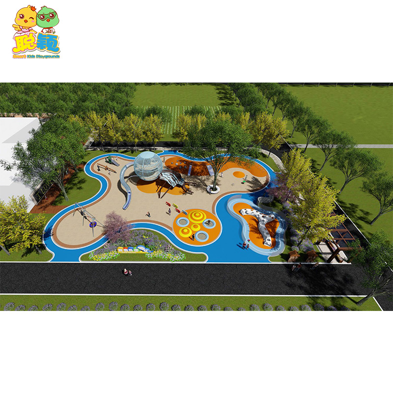 Customized Stainless Steel/Wooden Outdoor Playground Equipment Slide With Epdm