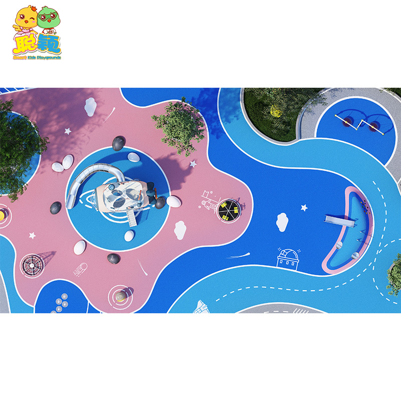 High Standard Guangzhou Factory Children Outdoor Playground Equipment Slide