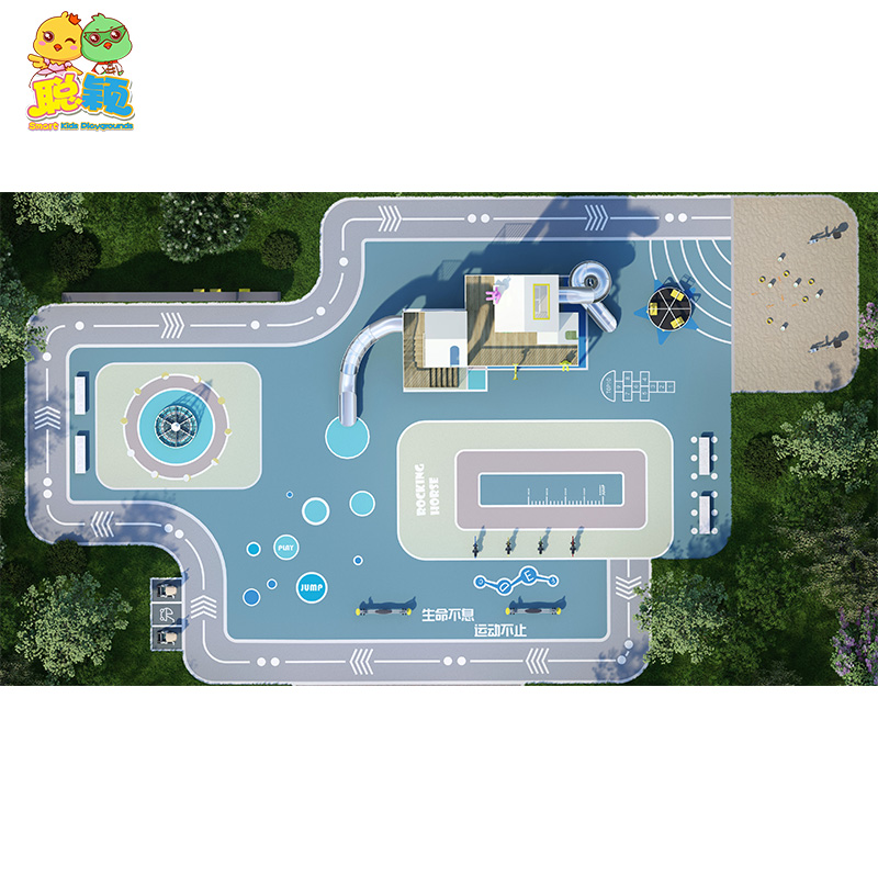 CE/ISO/GS Approved Giant Amusement Park Outdoor Playground Equipment Slide
