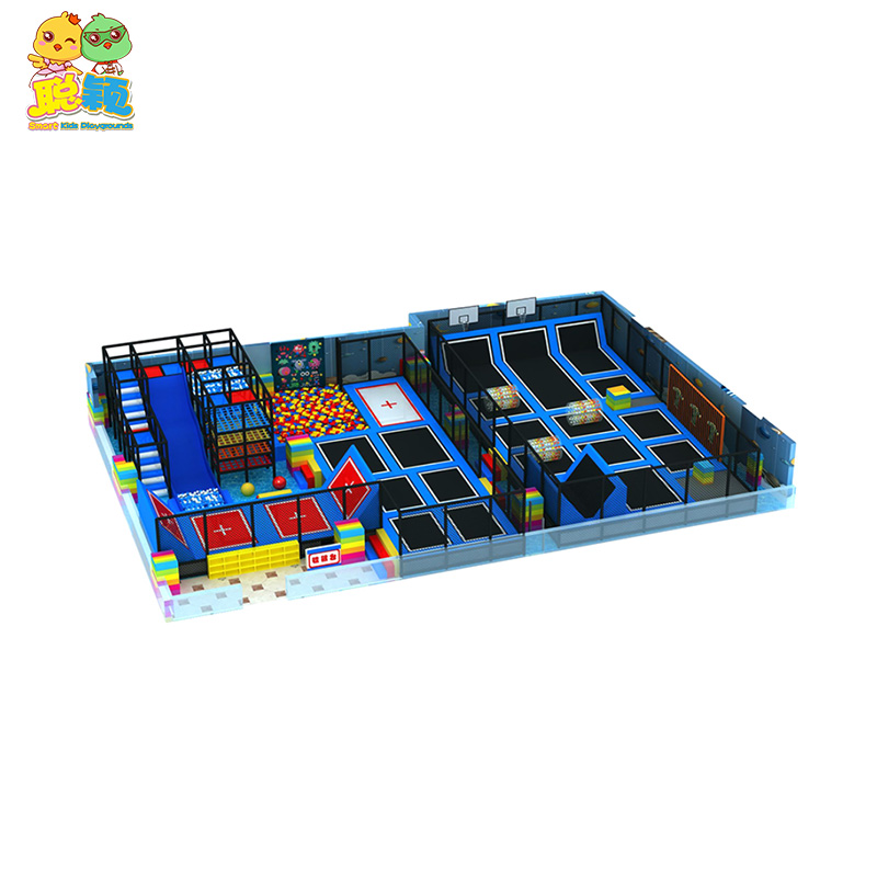 Functional Kids Amusement Soft Play Indoor Playground Trampoline Park