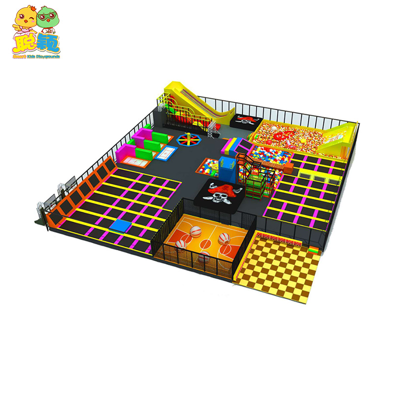 Combination Functional Soft Play Indoor Playground Trampoline Park
