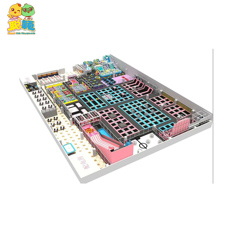 Combination Functional Soft Play Indoor Playground Trampoline Park