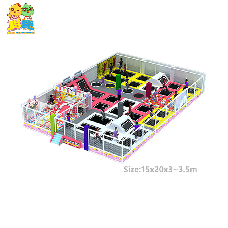 Combination Functional Soft Play Indoor Playground Trampoline Park