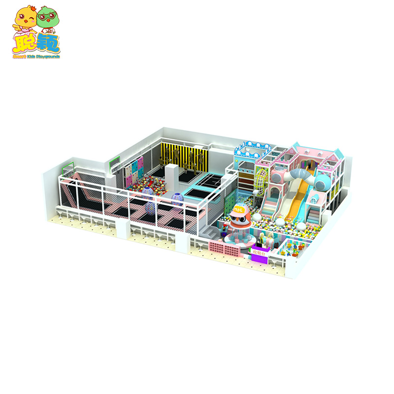 Multi-functional Various Toys Soft Play Indoor Playground With Trampoline
