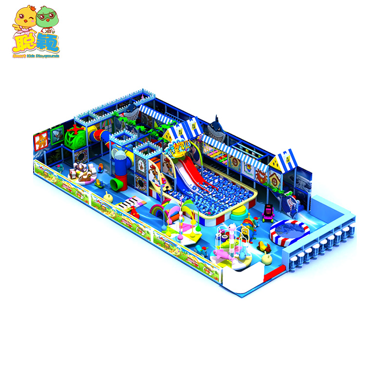 Multi-functional Various Toys Soft Play Indoor Playground With Trampoline