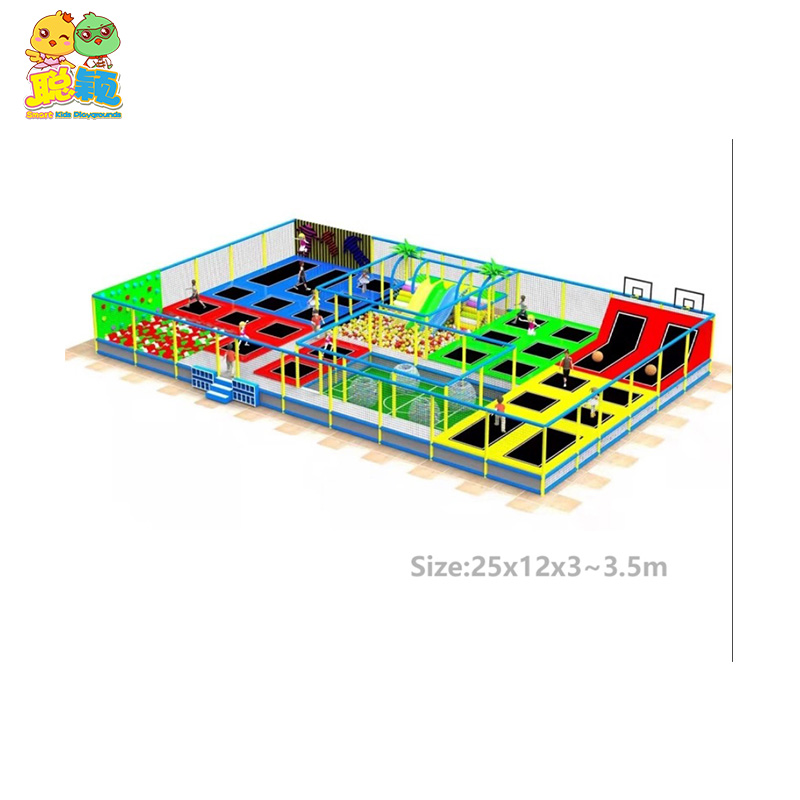 Multi-functional Various Toys Soft Play Indoor Playground With Trampoline
