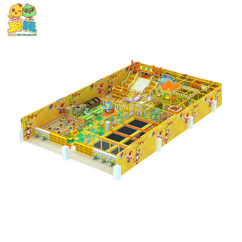 Multi-functional Various Toys Soft Play Indoor Playground With Trampoline