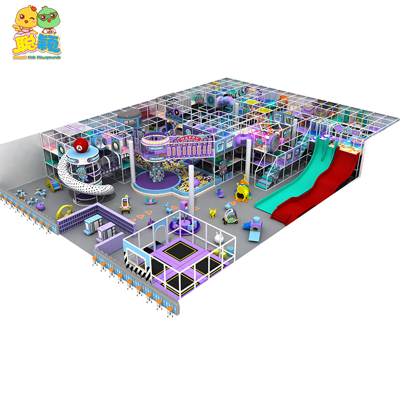 Durable Safe CE Approved Big Wave Slide Entertainment Indoor Playground