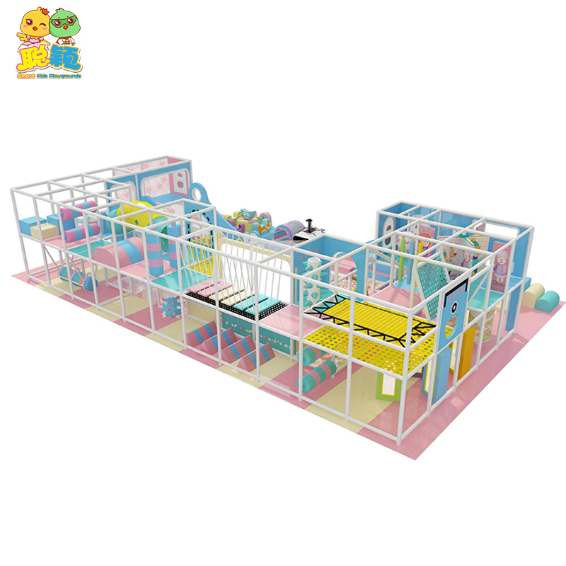 Sweet Pink Theme Kids Soft Play Games Amusement Park Indoor Playground