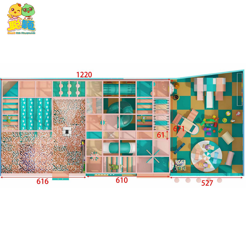 Durable Safe CE/ISO/ROHS Approved Entertainment Soft Play Indoor Playground