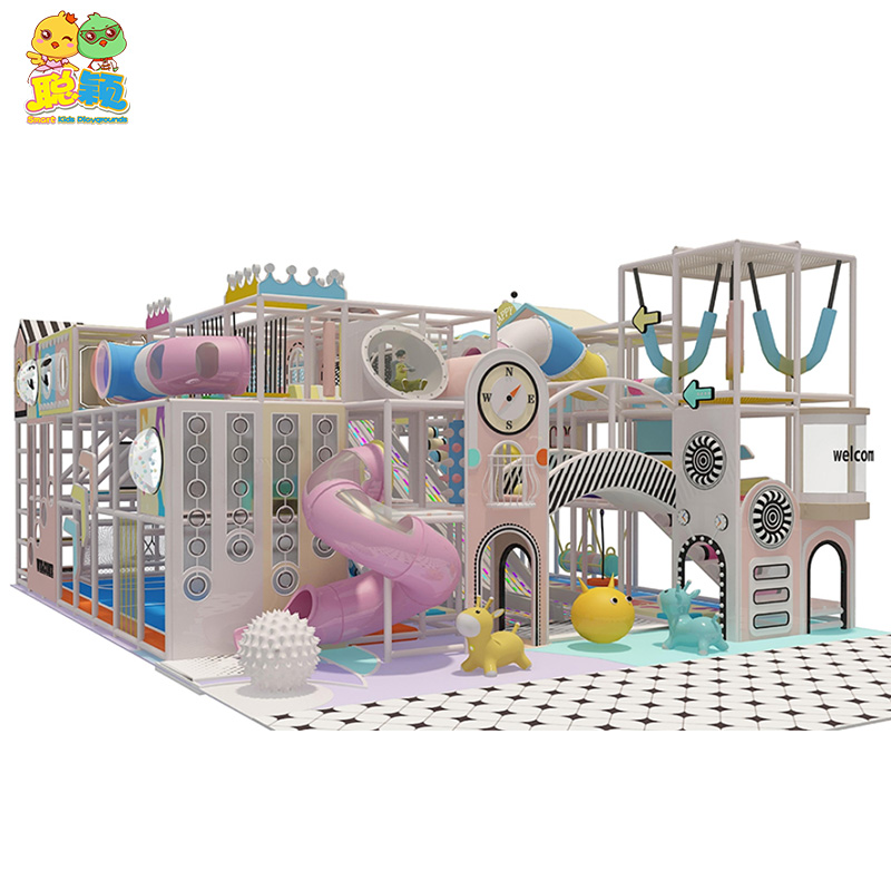 Sweet Color Indoor Amusement Park Equipment Kid Soft Play Playground