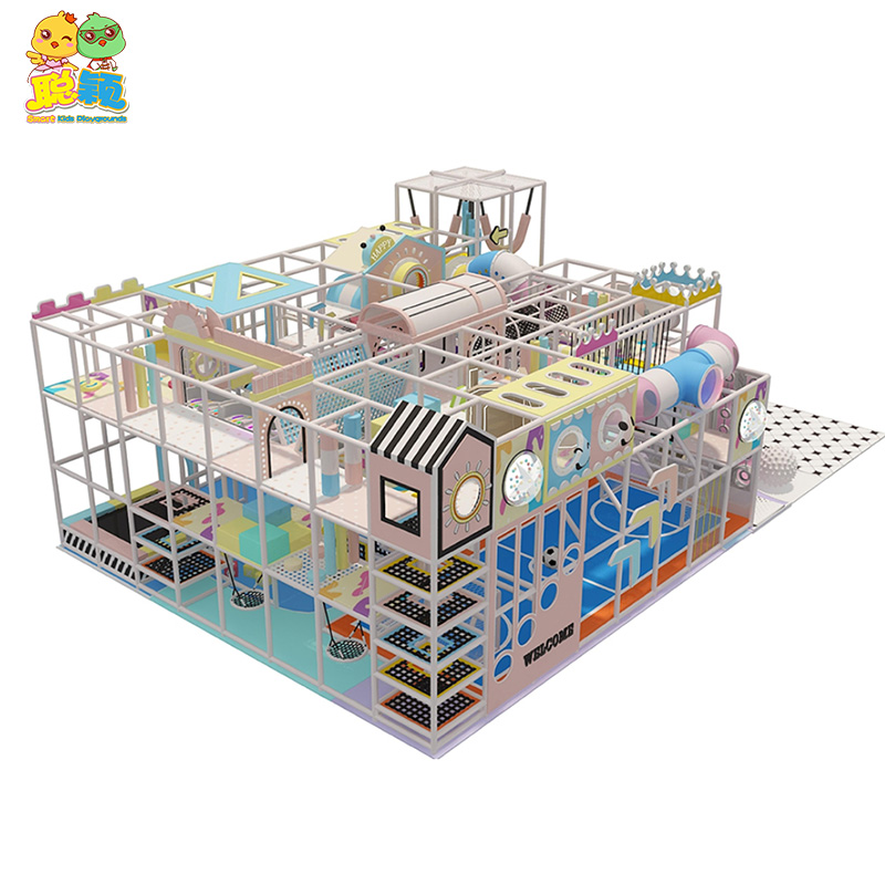 Sweet Color Indoor Amusement Park Equipment Kid Soft Play Playground