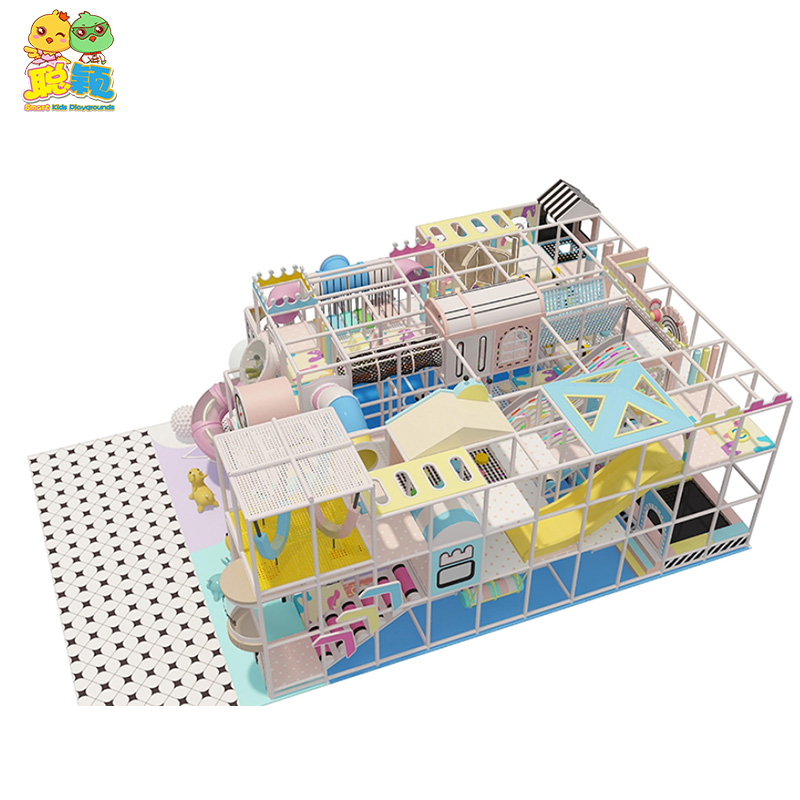 Sweet Color Indoor Amusement Park Equipment Kid Soft Play Playground