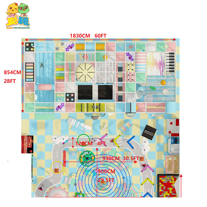 Multi-functional Different Age Kids Soft Play Indoor Playground With High Quality