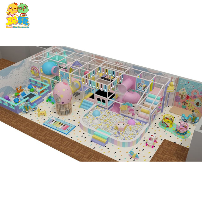 Sweet Theme Durable Kids Amusement Park Soft Play Toys Indoor Playground