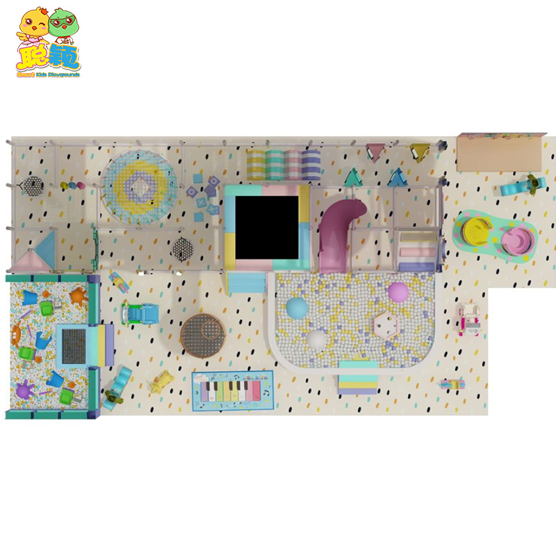 Sweet Theme Durable Kids Amusement Park Soft Play Toys Indoor Playground
