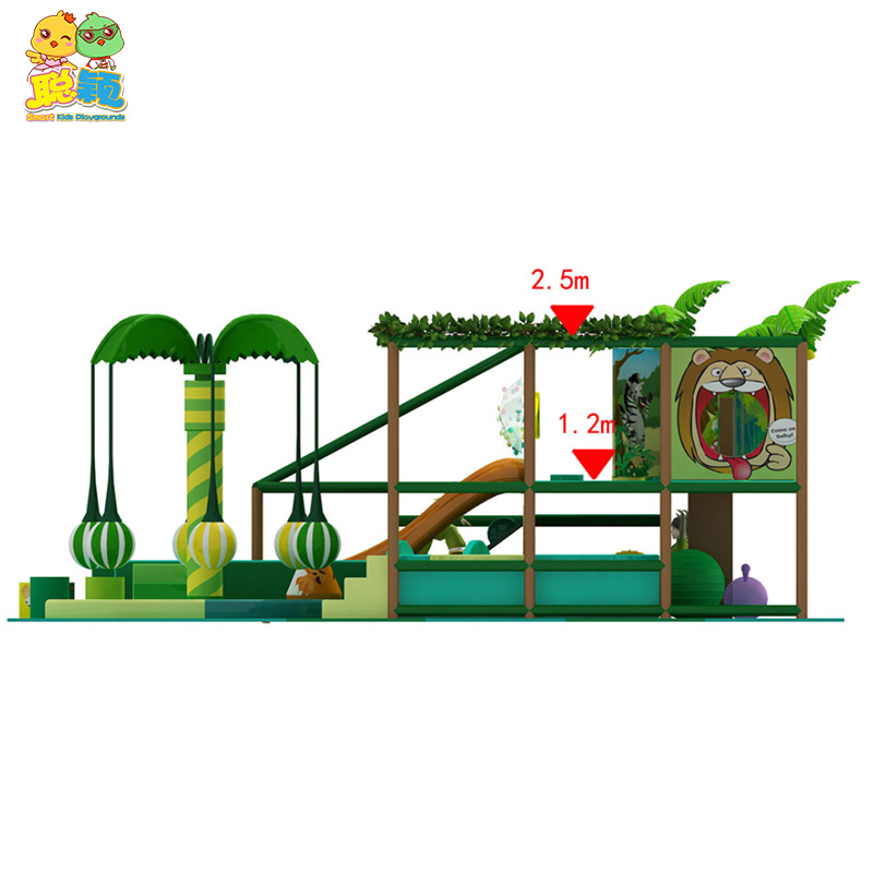 Jungle Theme Various Function Kids Amusement Soft Play Indoor Playground