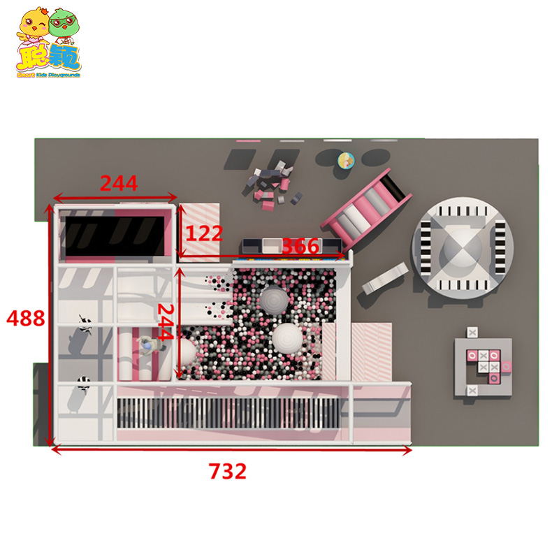 Durable Small Cute Kids Soft Play Games Indoor Playground For Sale